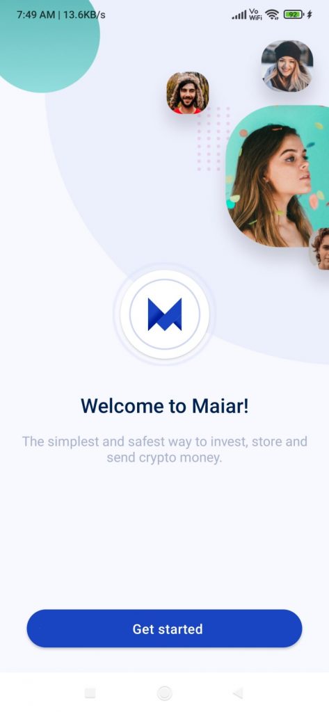 Maiar wallet homepage